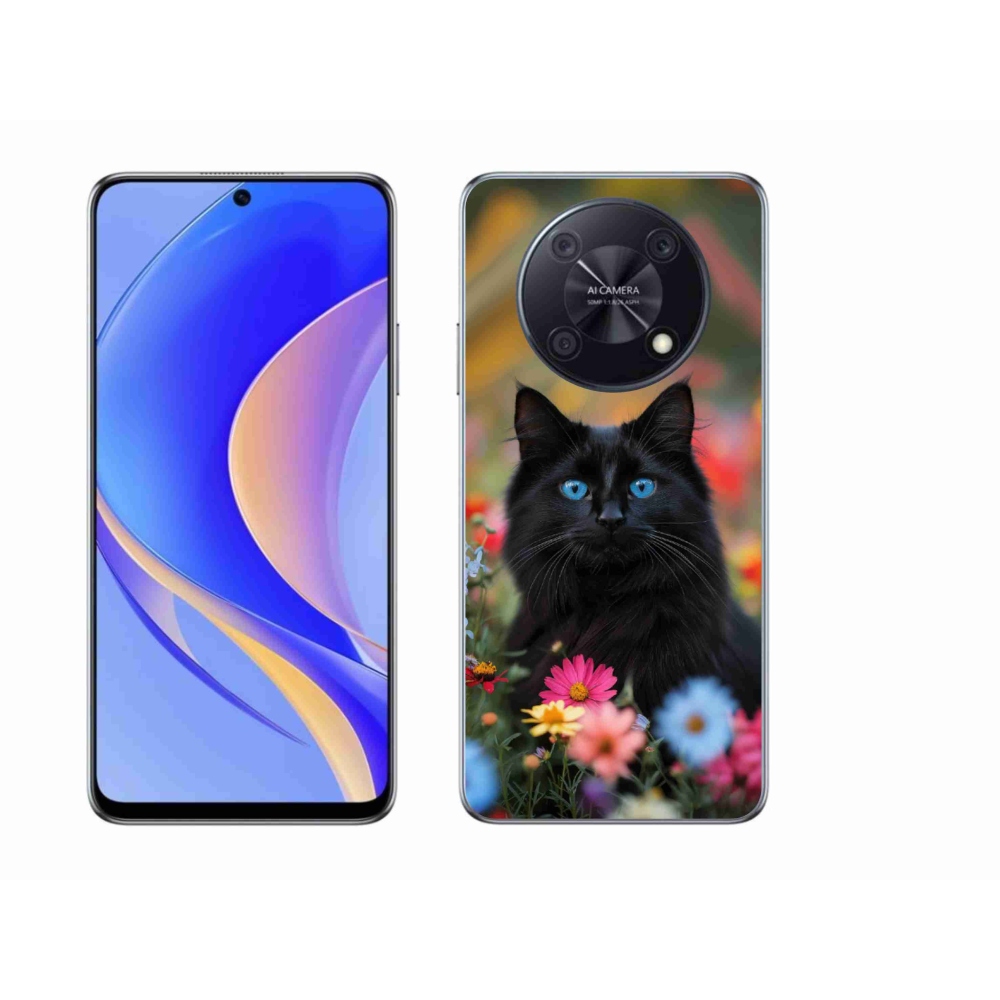 mmCase gél tok a Huawei Nova Y90-hez – fekete cica 4
