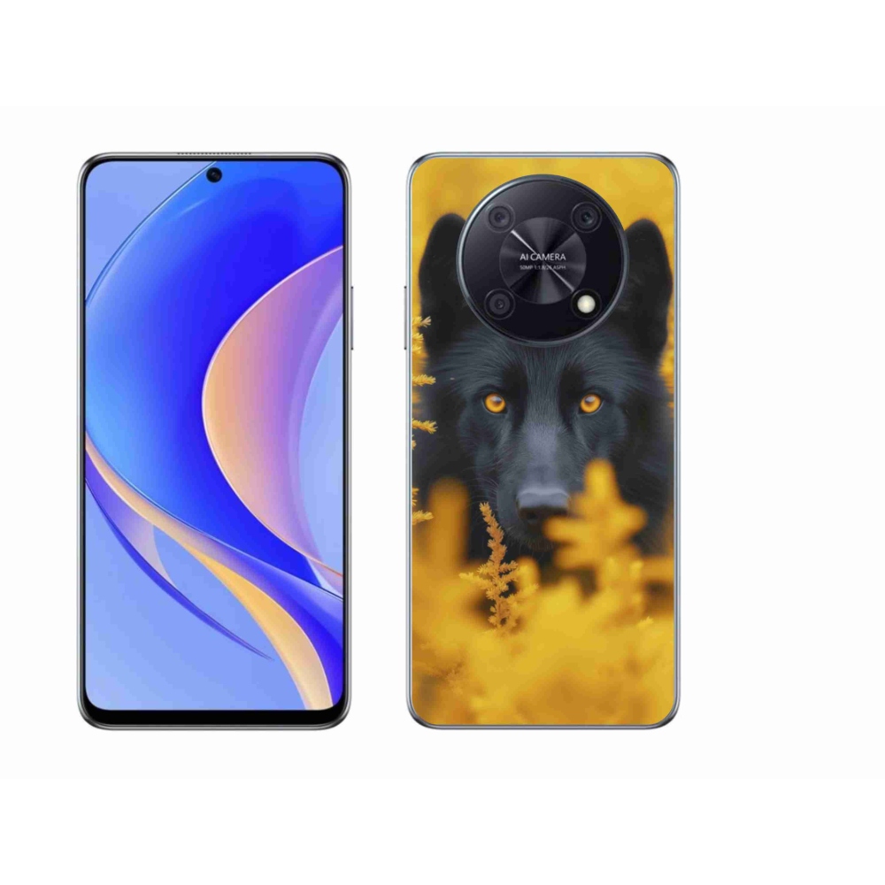 Gél borítás mmCase a Huawei Nova Y90 készülékhez - fekete farkas 2