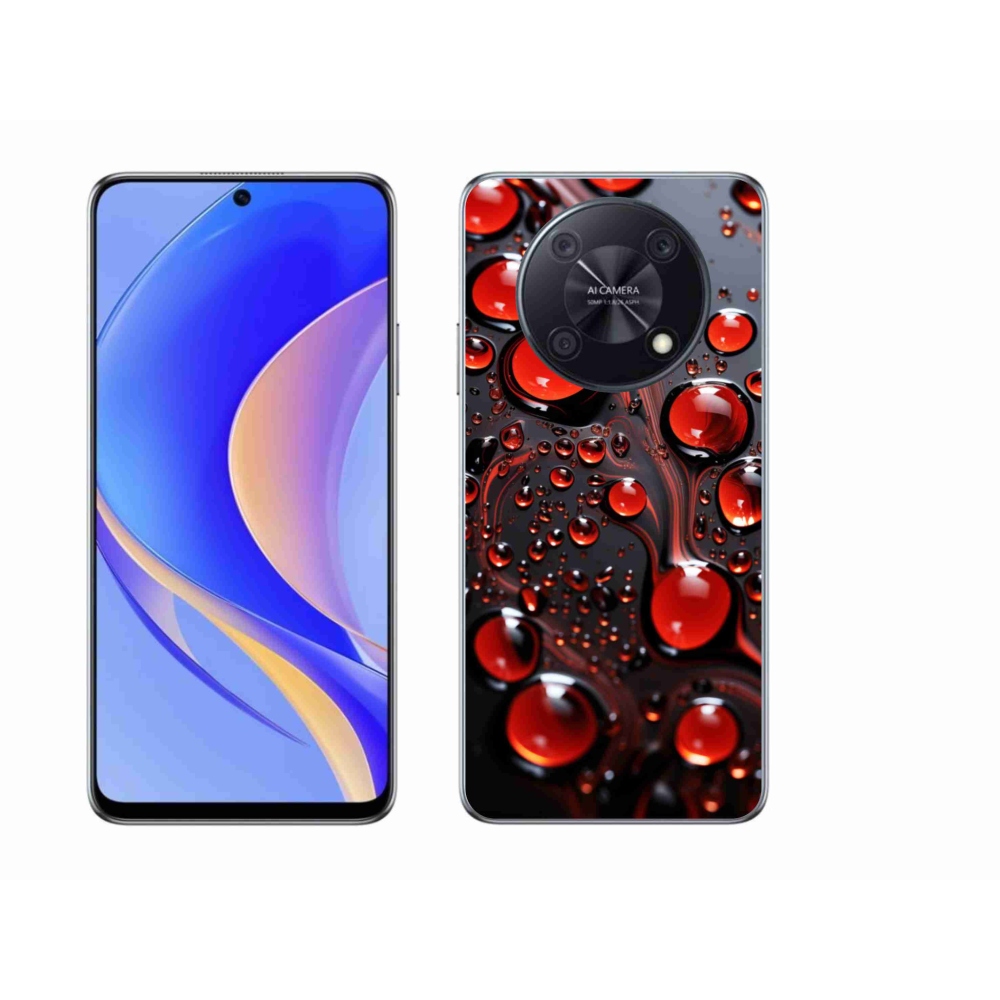 Gél borítás mmCase a Huawei Nova Y90-en - piros cseppek 2