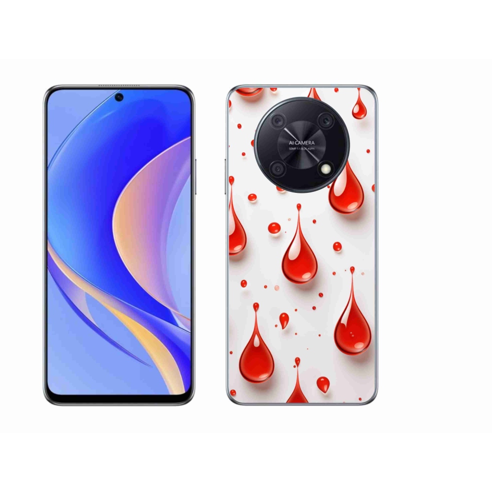 Gél borítás mmCase a Huawei Nova Y90-en - piros cseppek