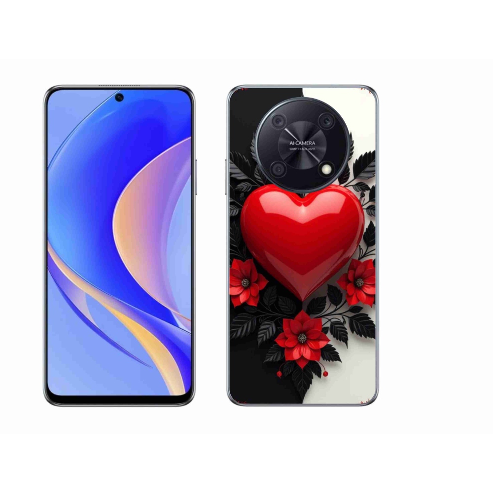Gél borítás mmCase a Huawei Nova Y90 készülékhez - piros szív