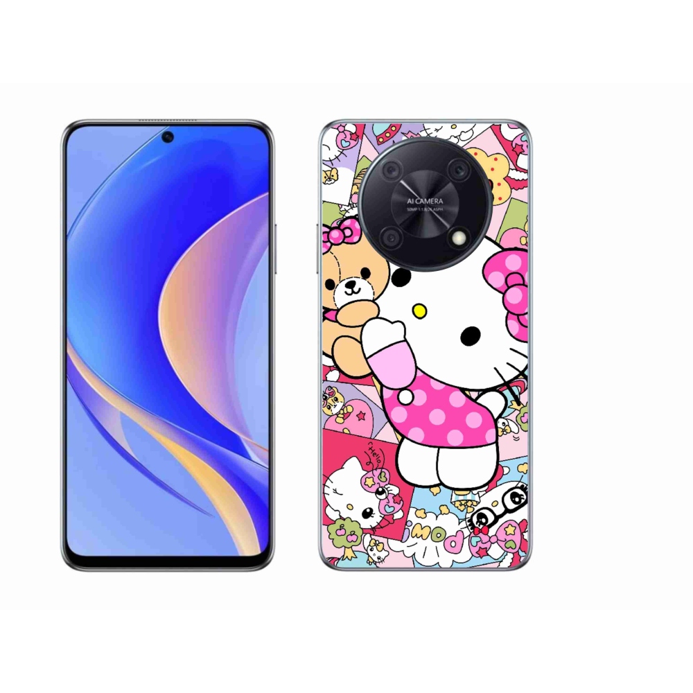 mmCase gél tok a Huawei Nova Y90-hez – aranyos cica