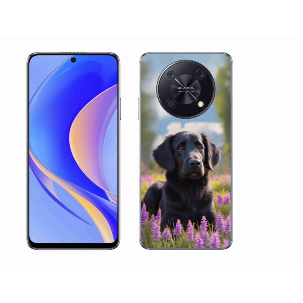 mmCase gélhuzat a Huawei Nova Y90-hez – elegáns fekete retriever