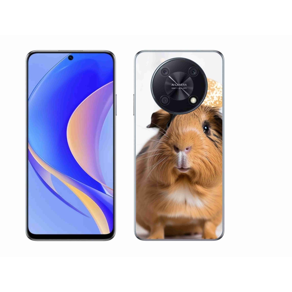 Gél borító mmCase a Huawei Nova Y90 készülékhez - barna tengerimalac