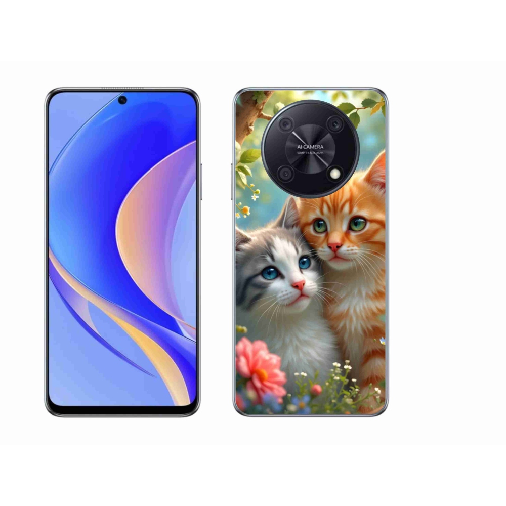 Gél borító mmCase a Huawei Nova Y90 készülékhez - cat love 2
