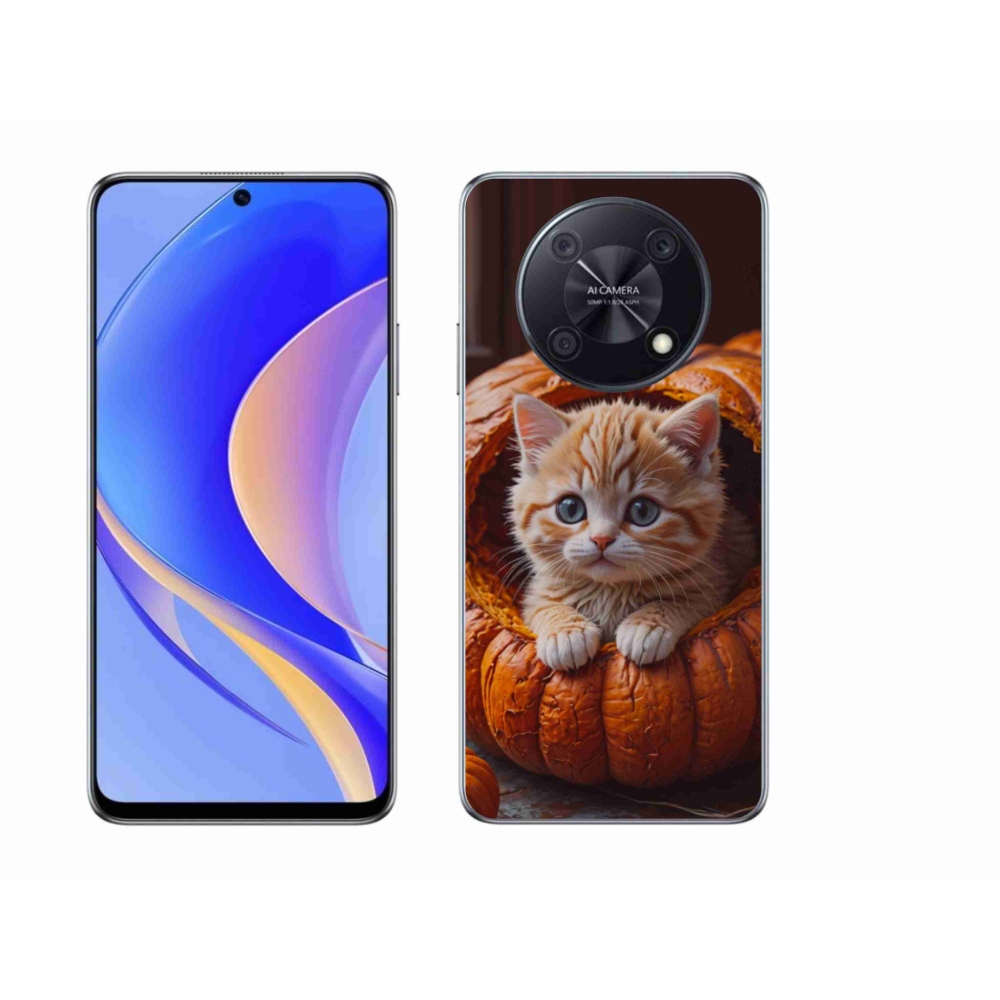 Gél borító mmCase a Huawei Nova Y90 készülékhez - cica és tök 2