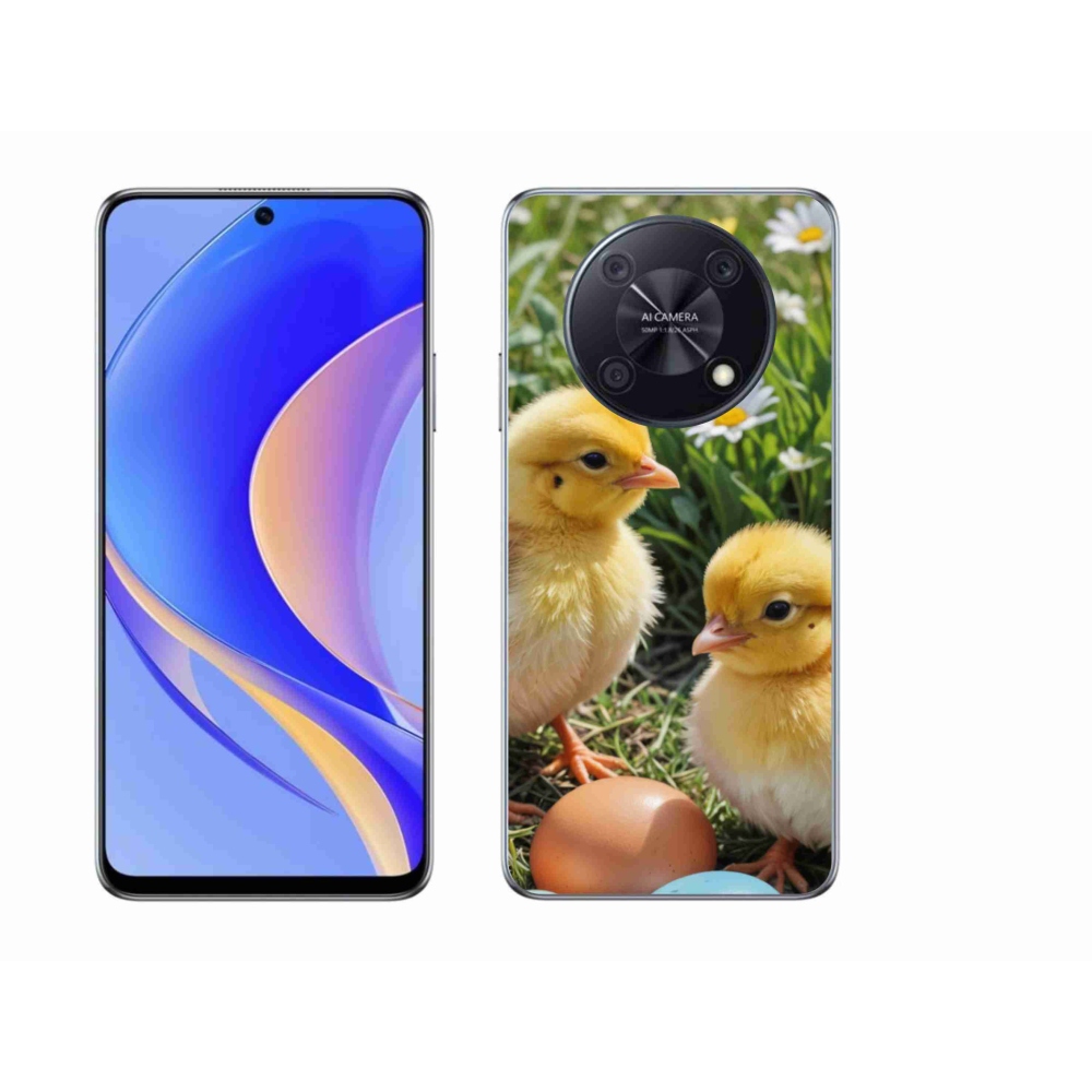 Gél borítás mmCase a Huawei Nova Y90 készülékhez - csirkék