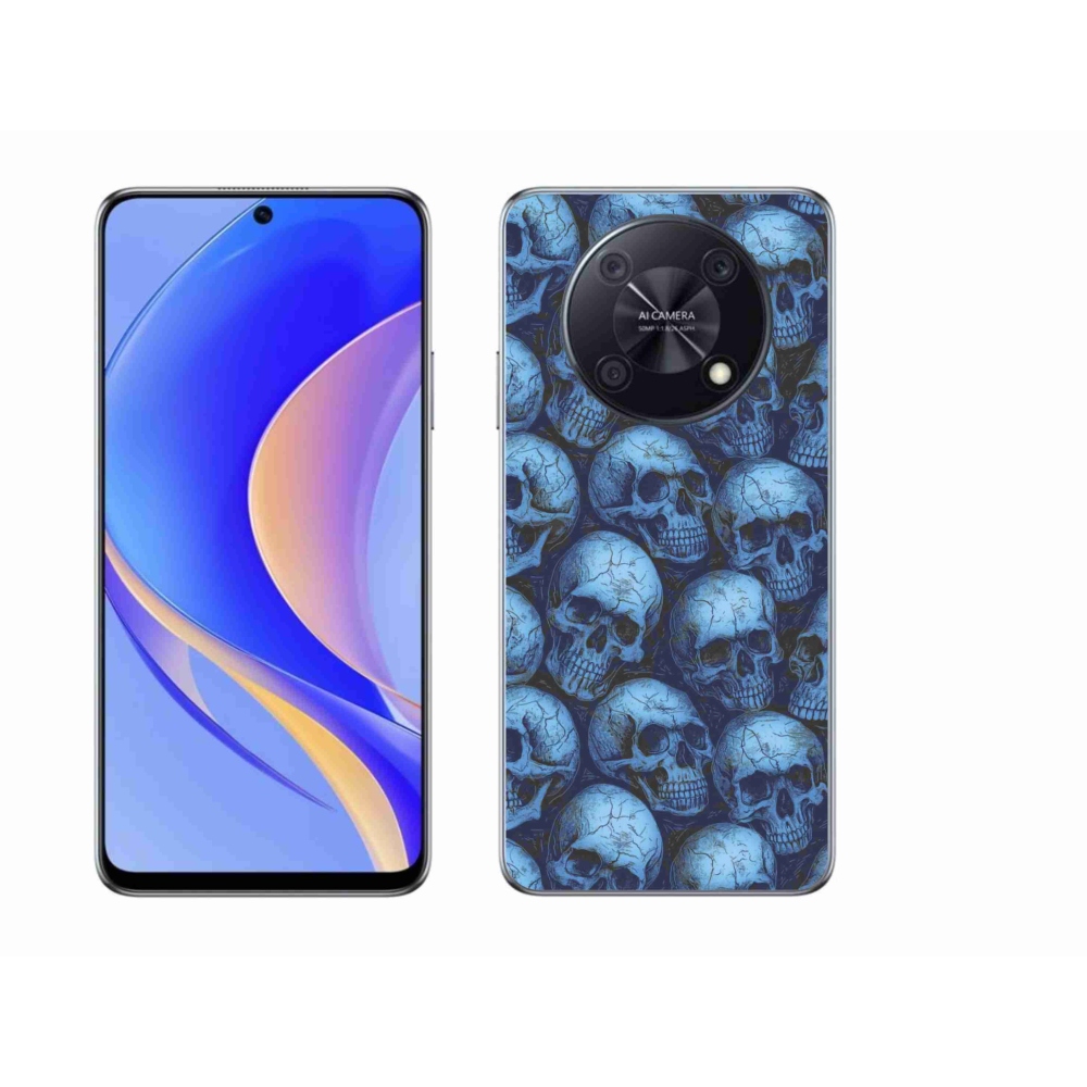 Gél borítás mmCase a Huawei Nova Y90 készülékhez - koponyák