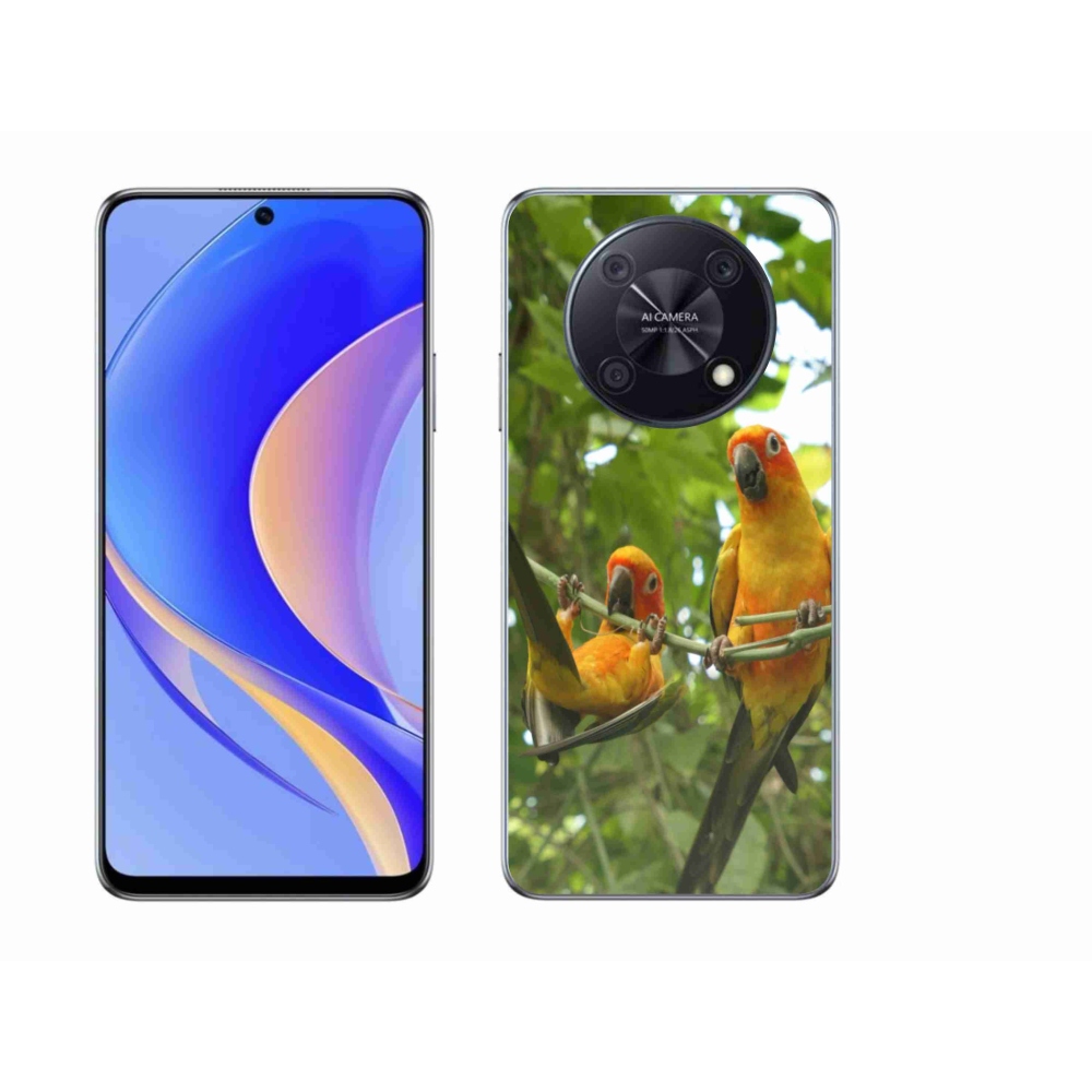 Gél borító mmCase a Huawei Nova Y90 - papagájok aratingy