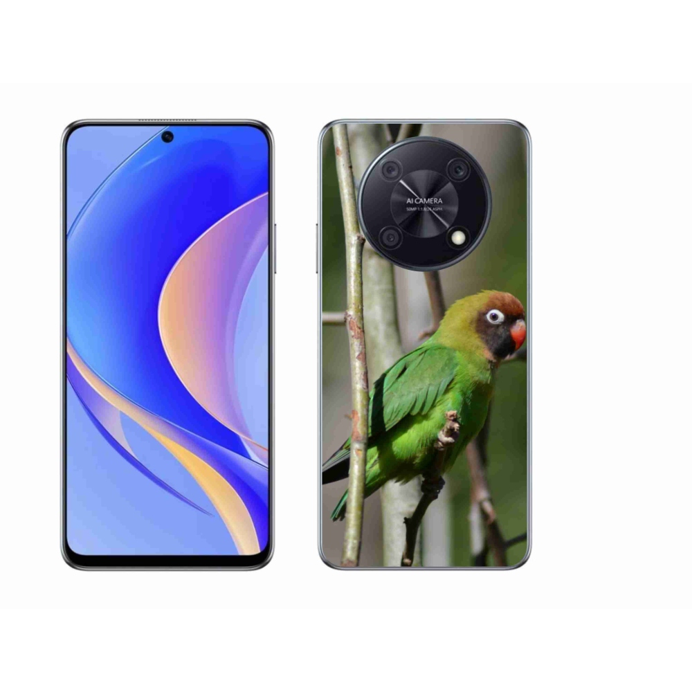 Gél borító mmCase a Huawei Nova Y90 készülékhez - papagáj agapornis