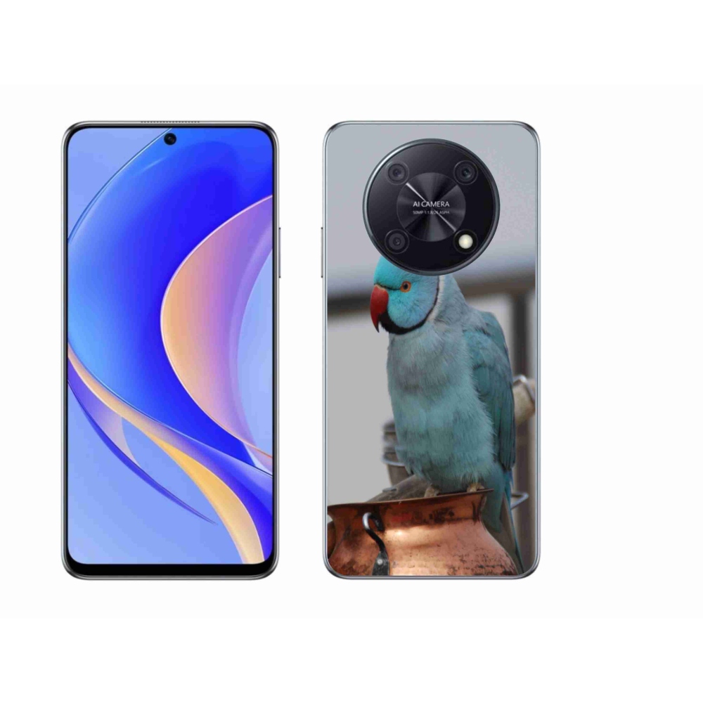 Gél borítás mmCase a Huawei Nova Y90 készülékhez - papagáj alexander kék