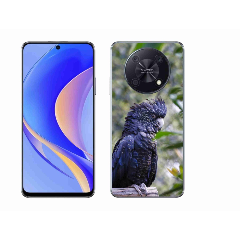 mmCase gél tok a Huawei Nova Y90-hez – fekete kakadu papagáj