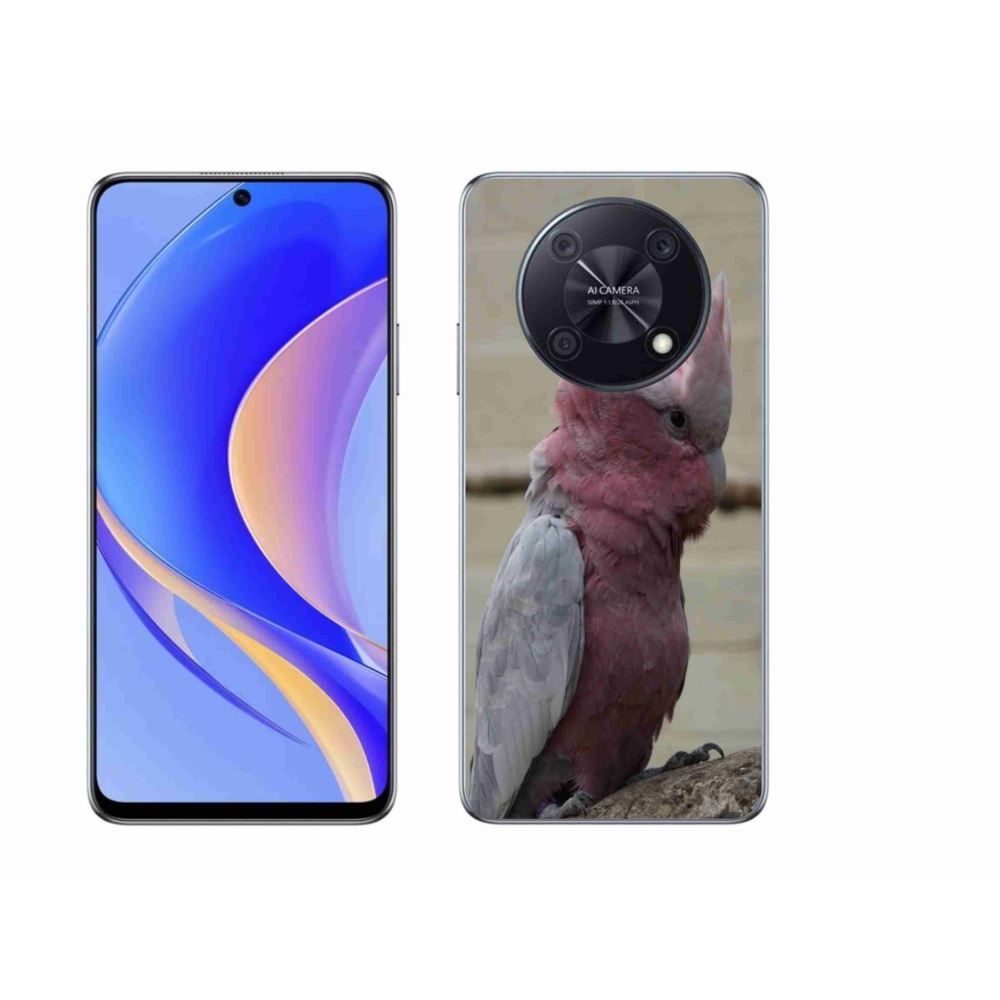 Gél borítás mmCase a Huawei Nova Y90 készülékhez - papagáj kakadu rózsaszínű