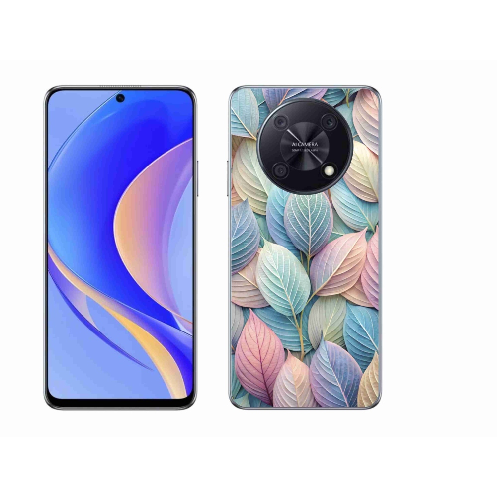 Gél borító mmCase a Huawei Nova Y90 készülékhez - pasztell levelek