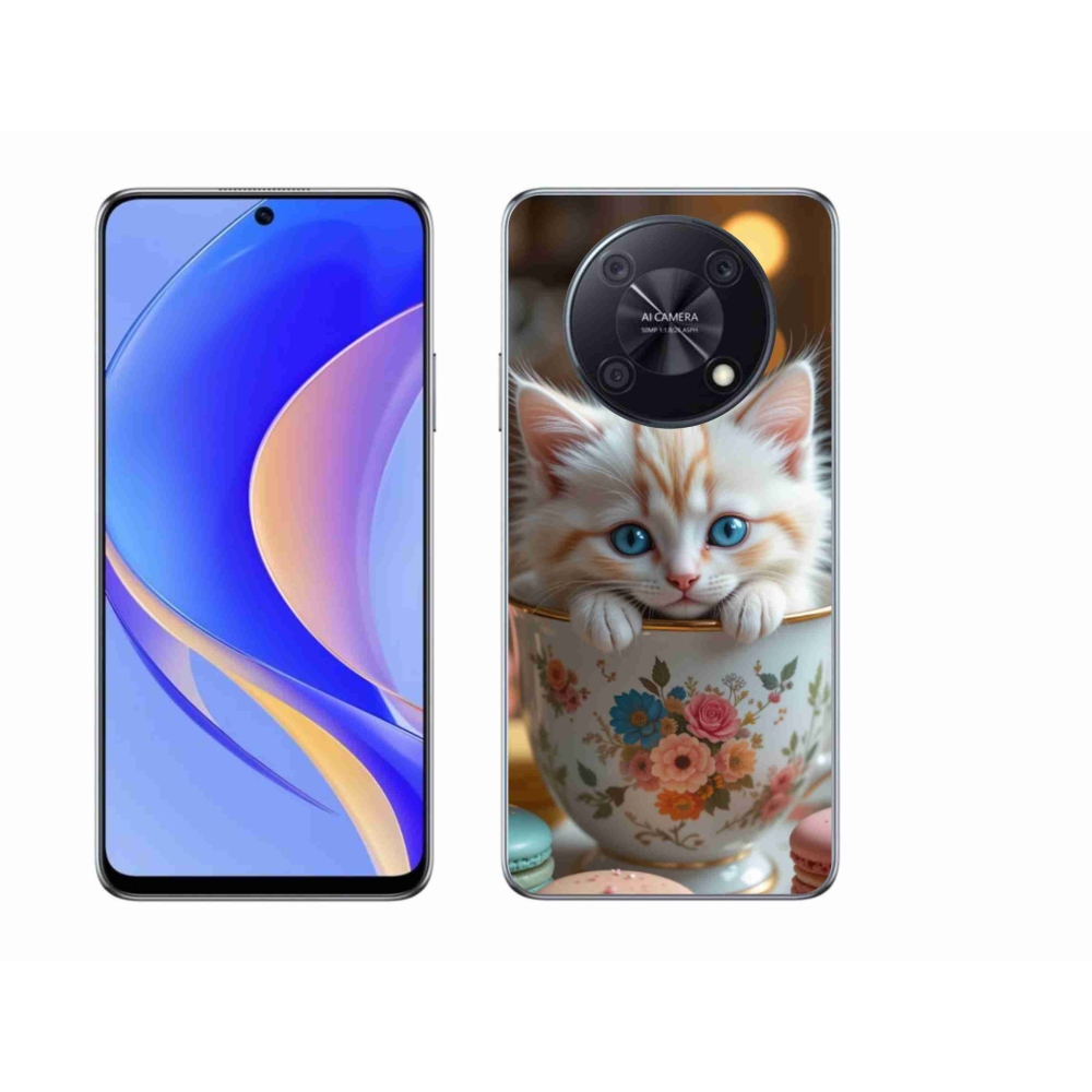 Gél borító mmCase a Huawei Nova Y90-hez - aranyos cica 6