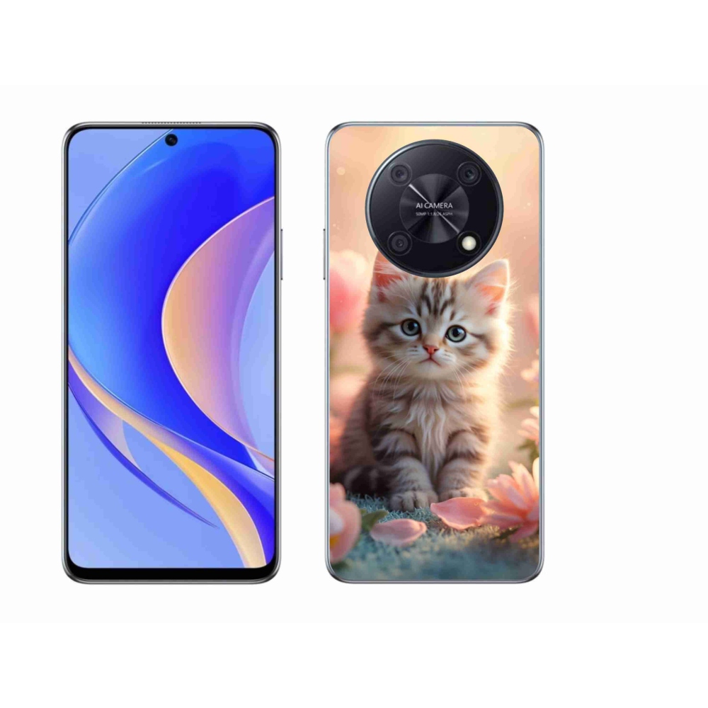 Gél borító mmCase a Huawei Nova Y90-hez - aranyos cica 8