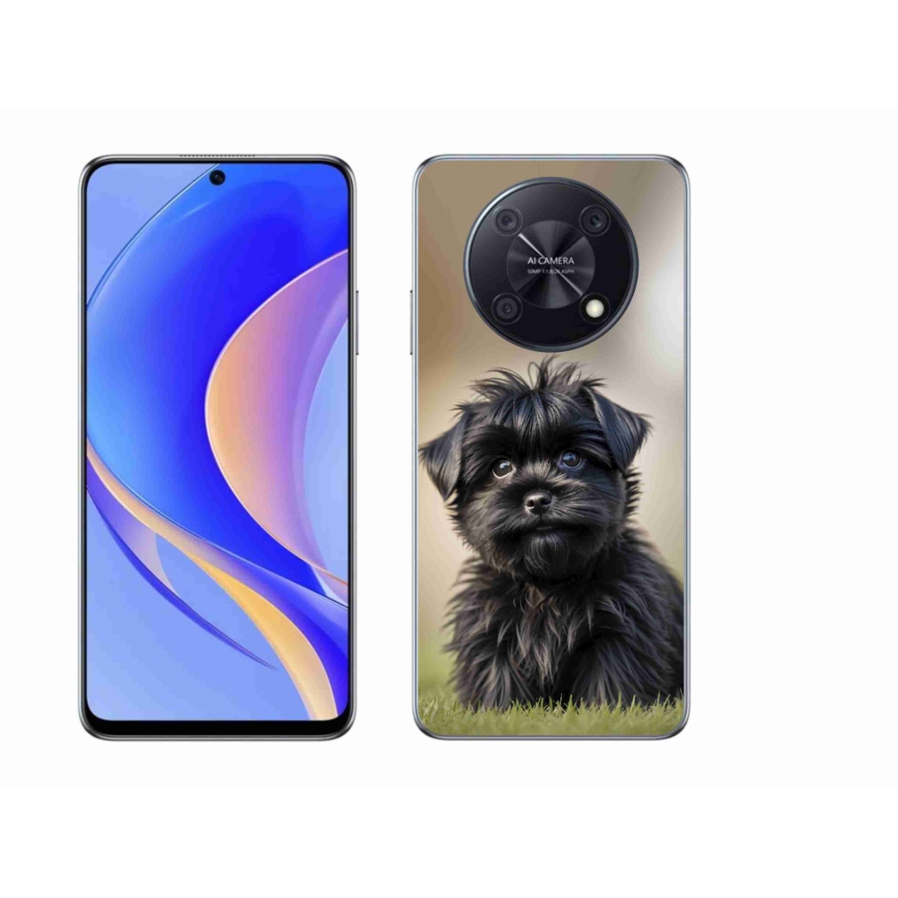 mmCase gél tok a Huawei Nova Y90-hez – aranyos fekete kutyus
