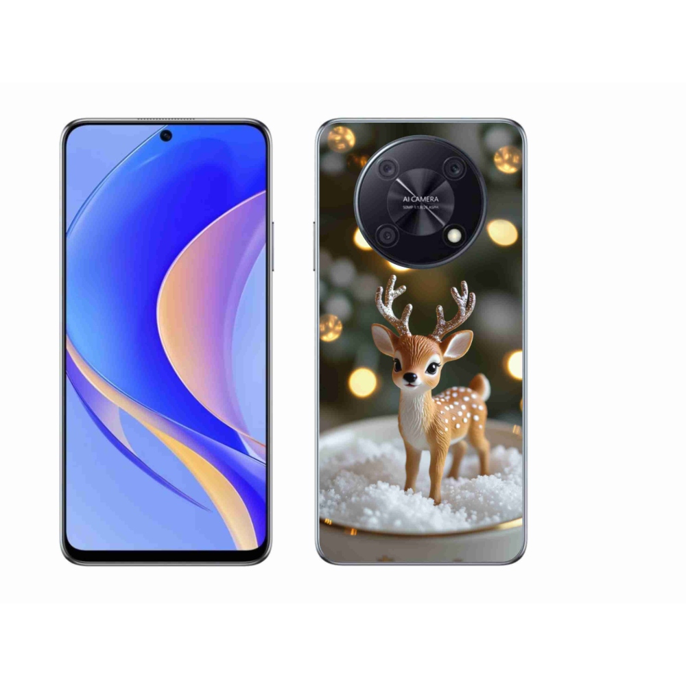 mmCase gél tok a Huawei Nova Y90-hez – aranyos karácsonyi szarvas