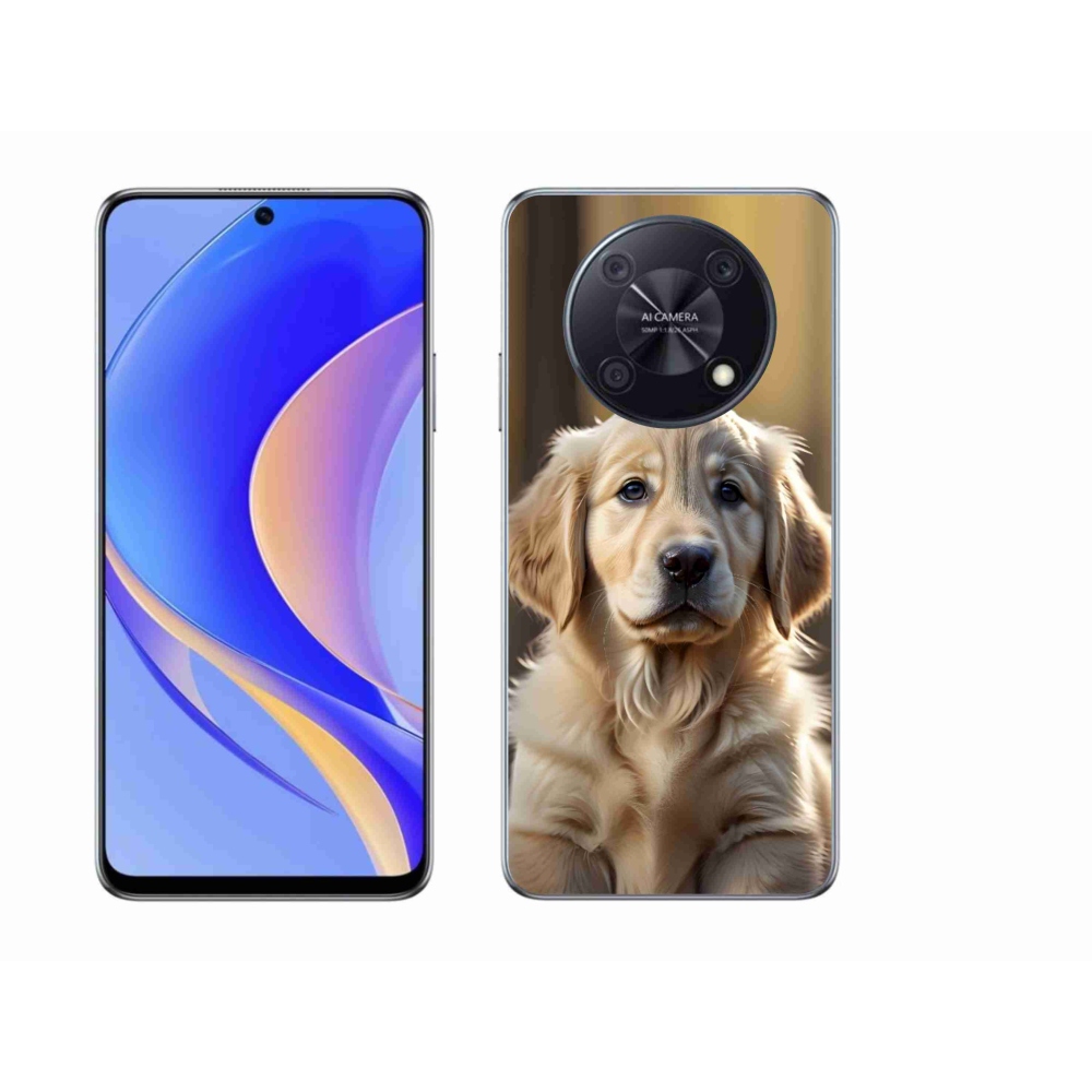mmCase gél tok a Huawei Nova Y90-hez – aranyos arany retriever