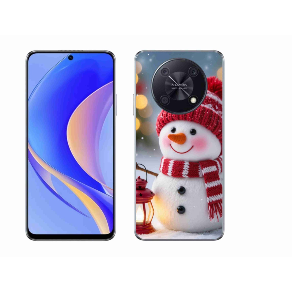 Gél borító mmCase a Huawei Nova Y90 készülékhez - hóember 2