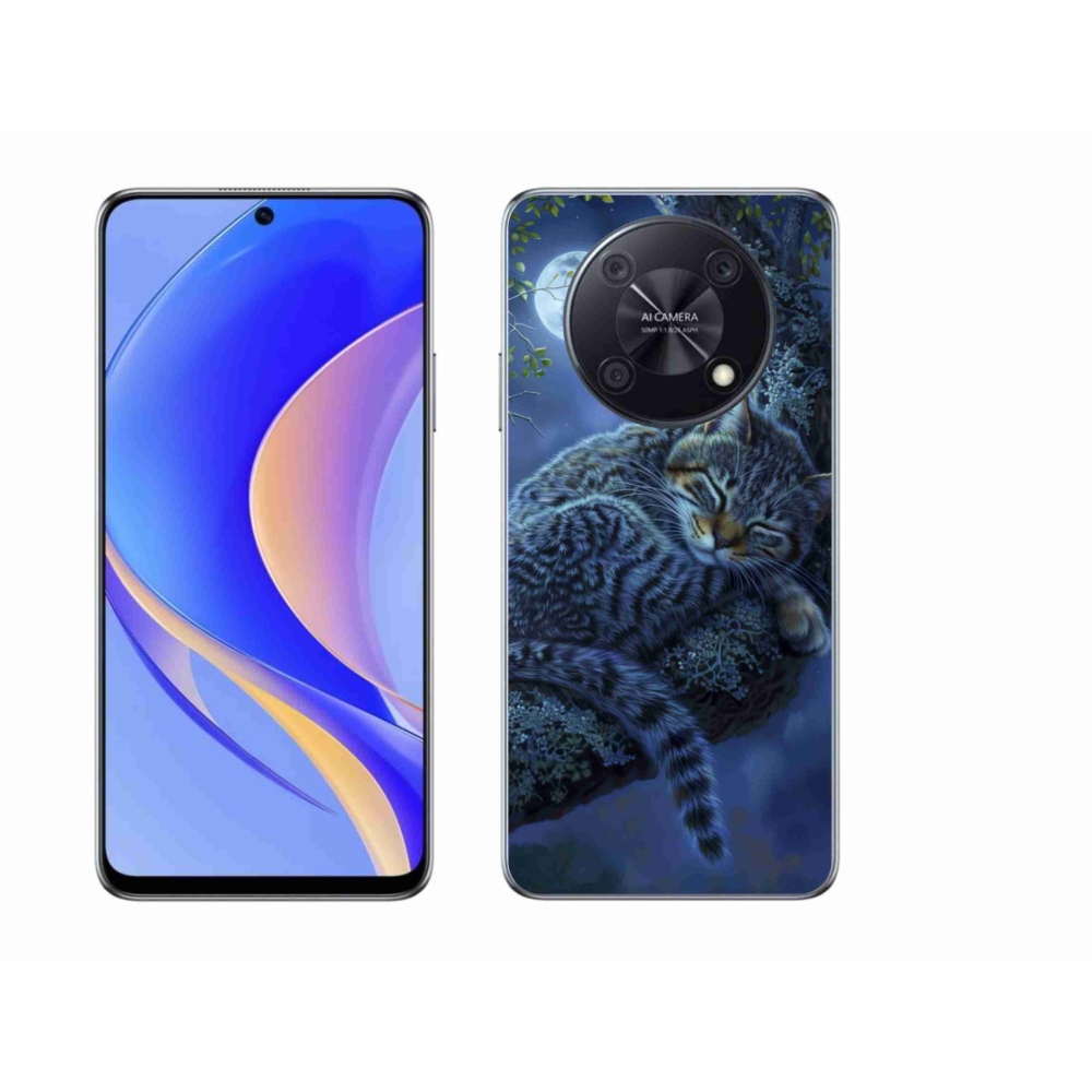 Gél borítás mmCase a Huawei Nova Y90 készülékhez - alvó macska