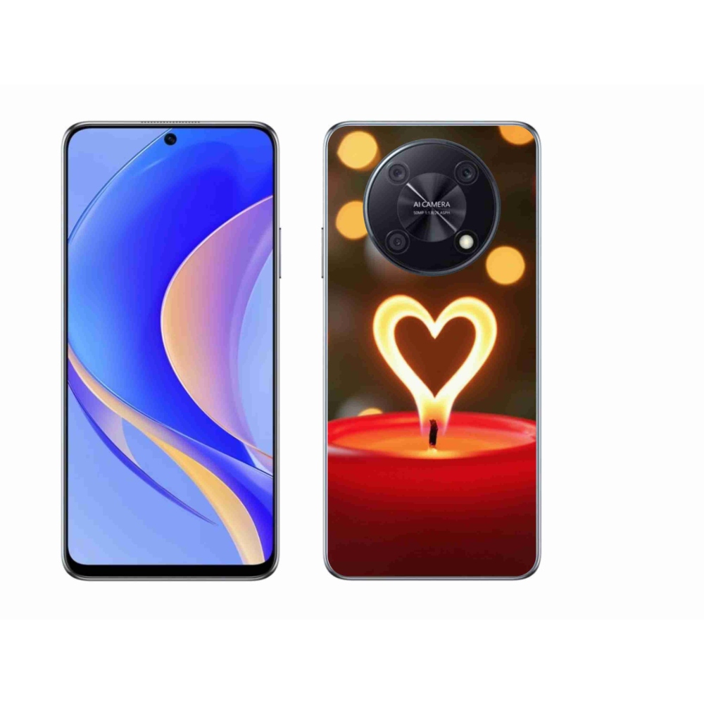 Gél borítás mmCase a Huawei Nova Y90 készülékhez - láng szíve