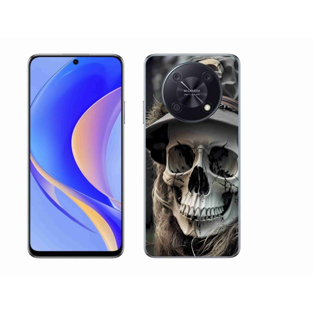 Gél borítás mmCase a Huawei Nova Y90 készülékhez - sötét koponya