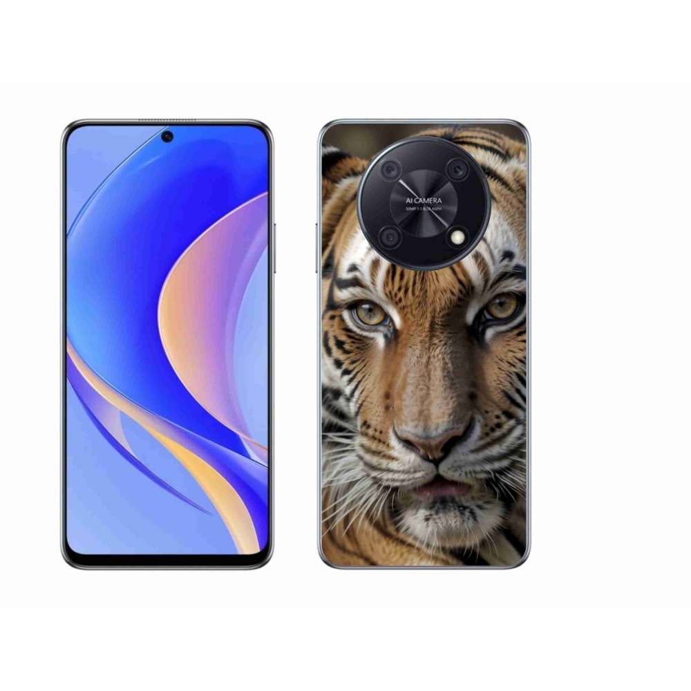 Gél borítás mmCase a Huawei Nova Y90-en - tigris nézet