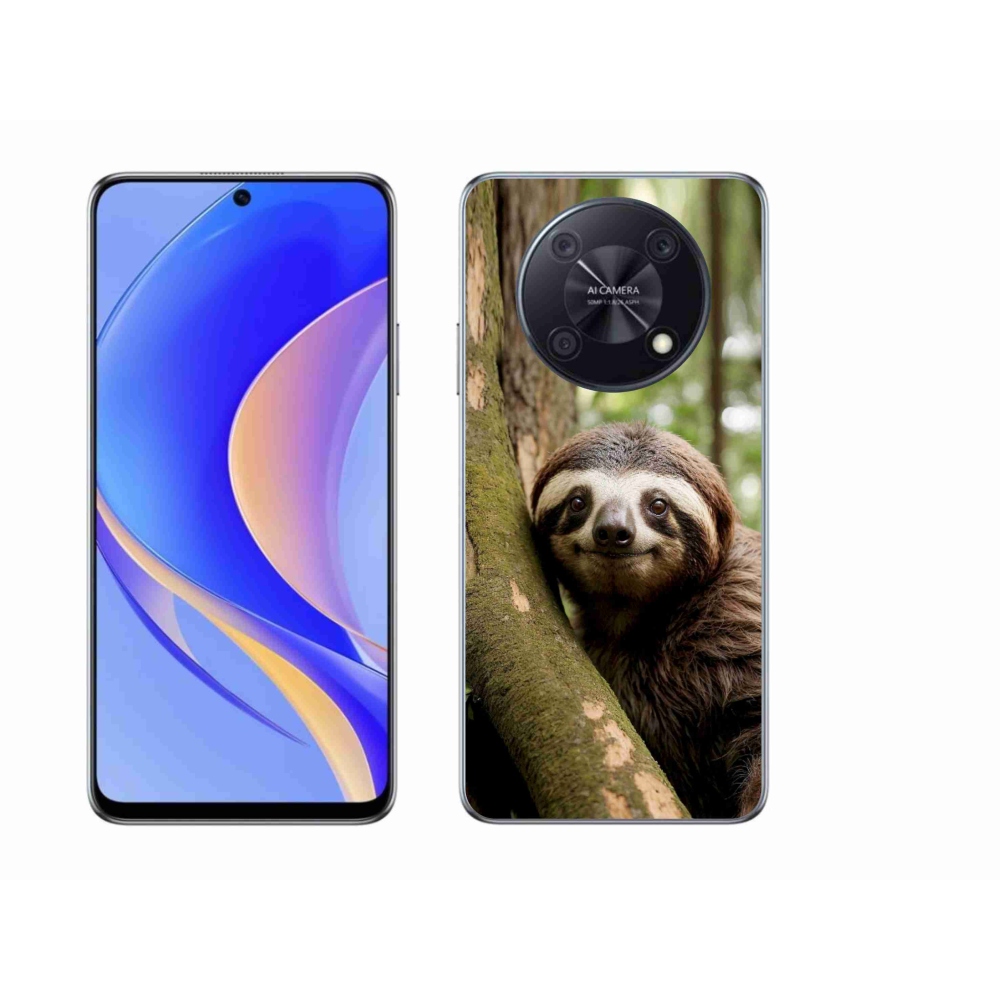 mmCase gél tok a Huawei Nova Y90-hez – mosolygós lajhár