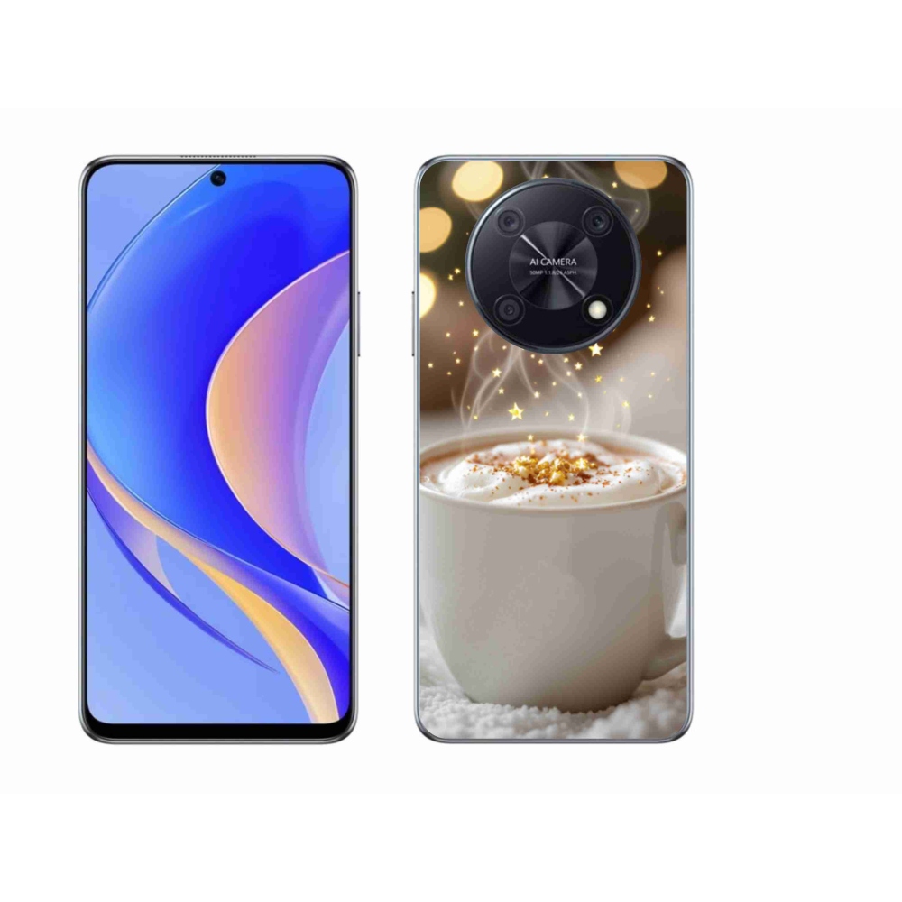Gél borítás mmCase a Huawei Nova Y90-en - karácsonyi forró ital