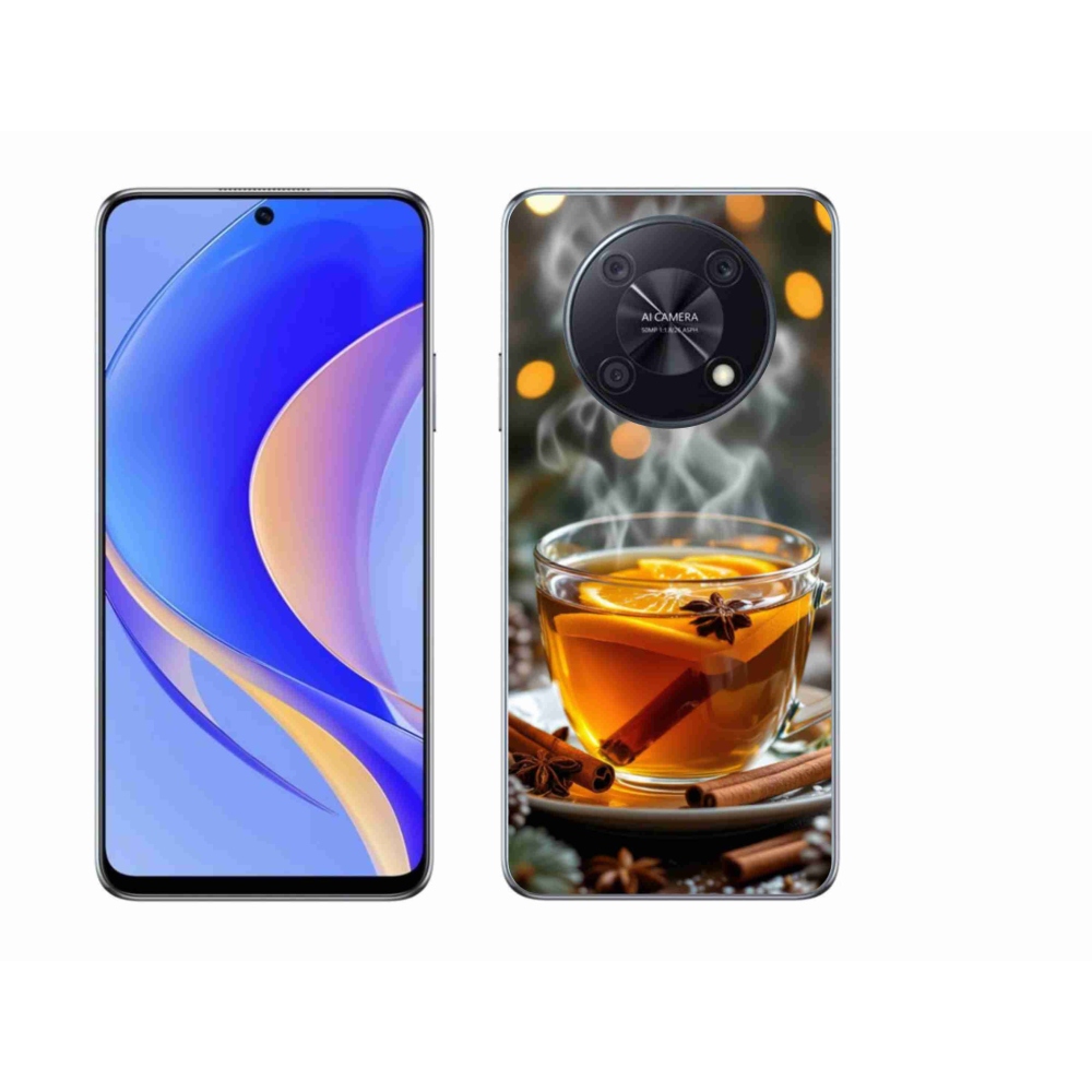 Gél borító mmCase a Huawei Nova Y90 készülékhez - karácsonyi lyukasztás