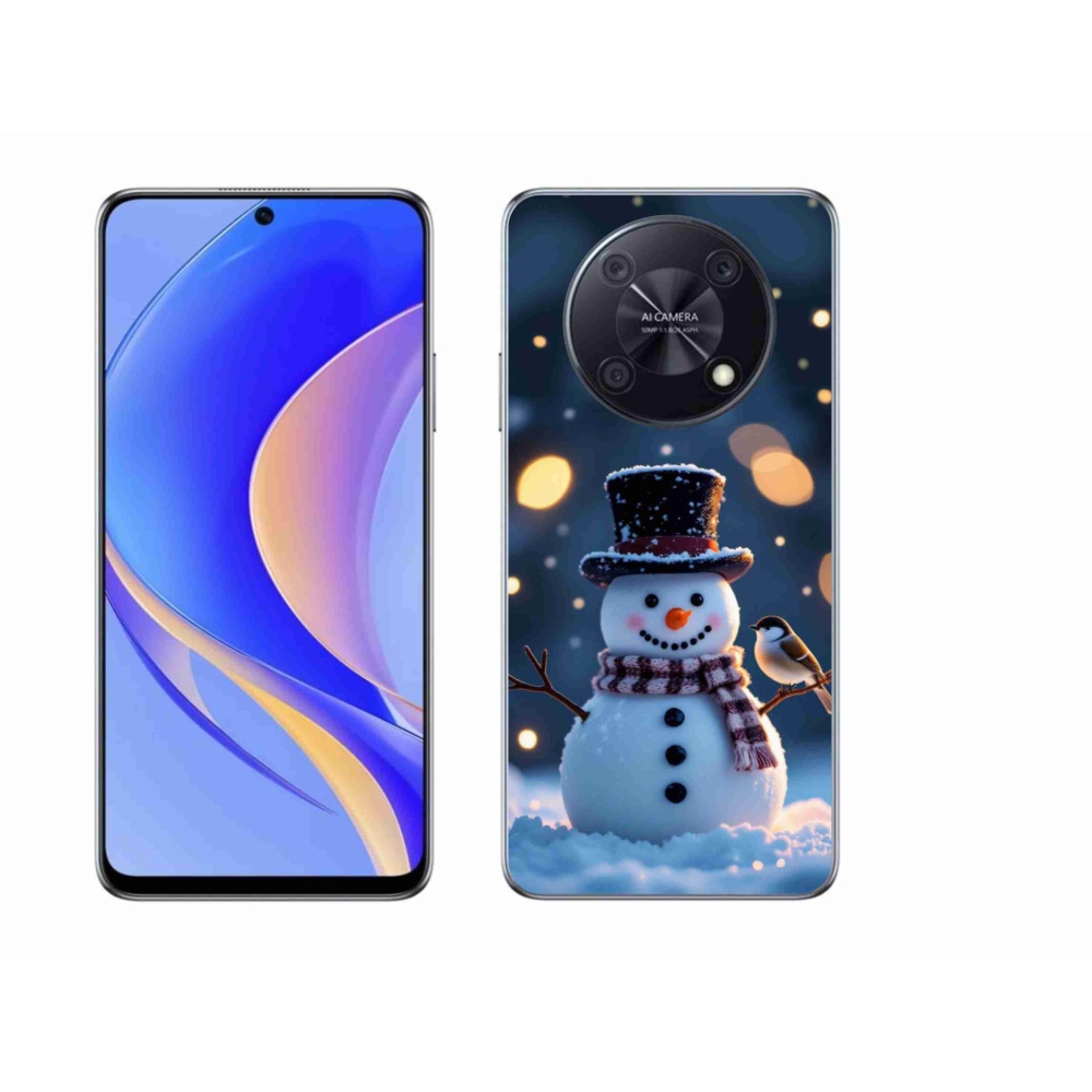 mmCase gél tok a Huawei Nova Y90-hez – karácsonyi hóember