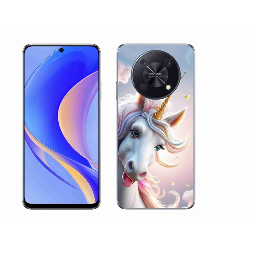 mmCase gél tok a Huawei Nova Y90-hez – vidám egyszarvú