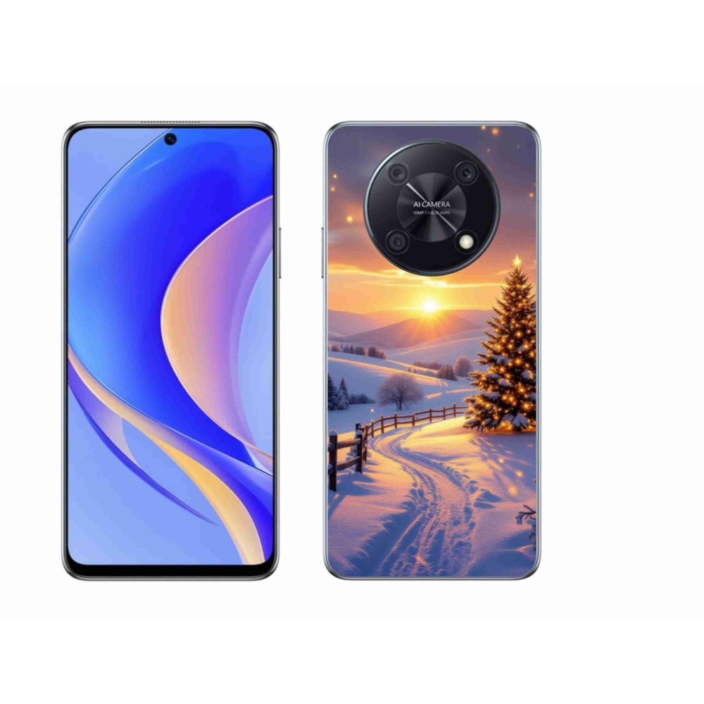 Gél borítás mmCase a Huawei Nova Y90 készülékhez - téli tájkép