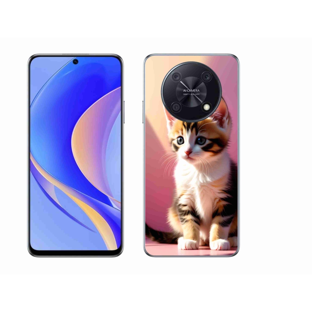Gél borítás mmCase a Huawei Nova Y90 készülékhez - kíváncsi cica 2