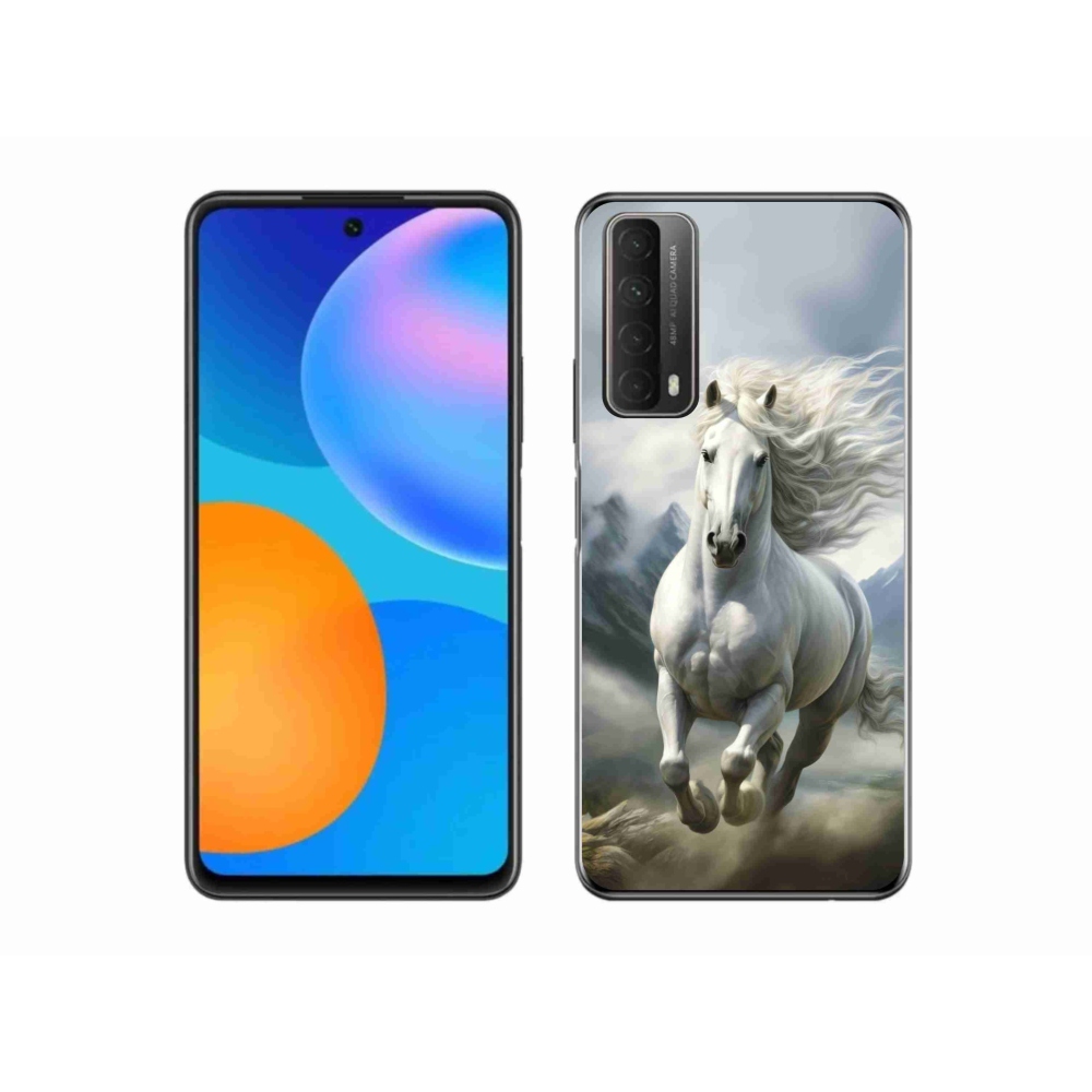 mmCase gél tok a Huawei P Smart (2021) készülékhez – futó fehér ló 3