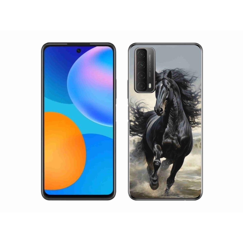 mmCase gél tok a Huawei P Smart (2021) készülékhez – futó fekete ló