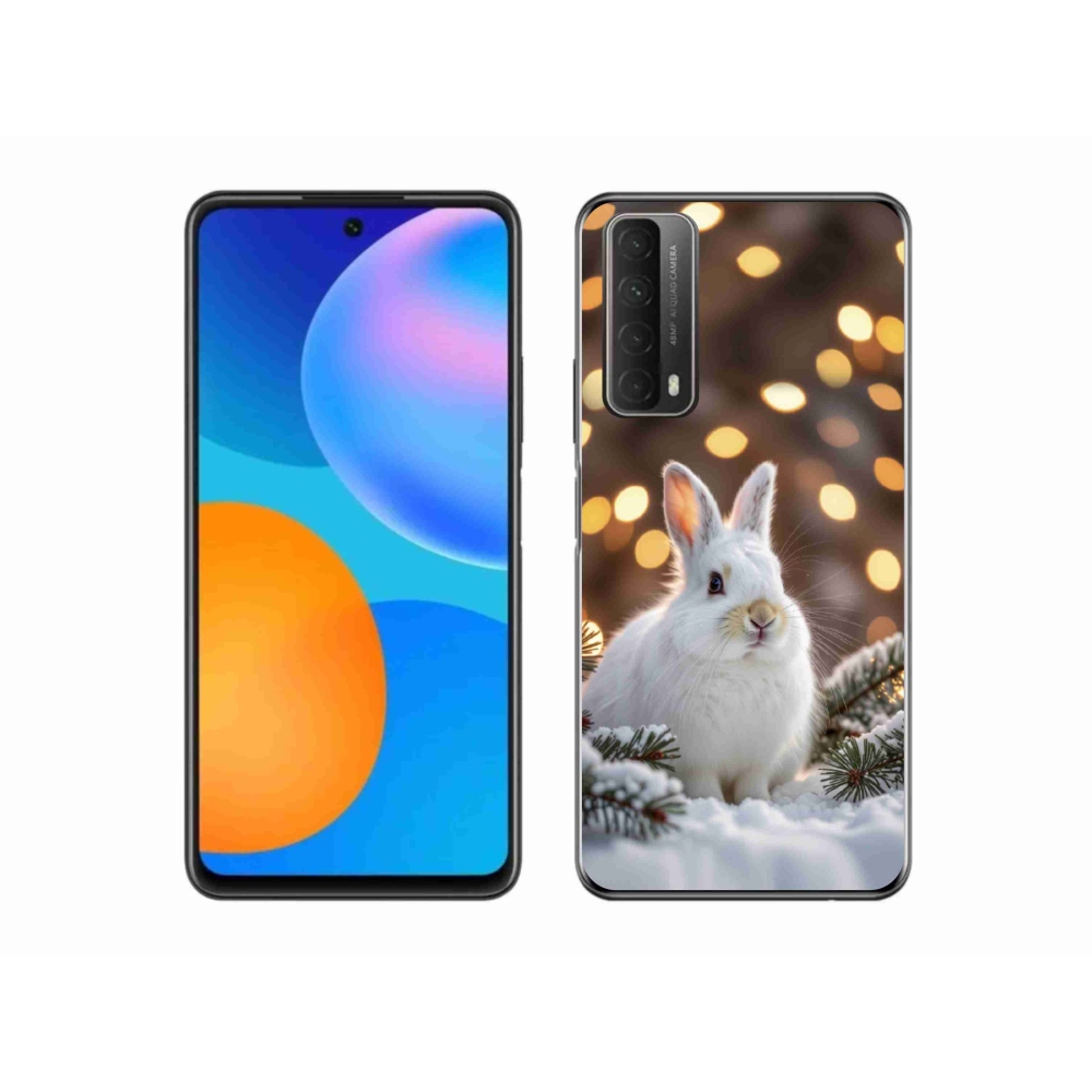 mmCase gél tok a Huawei P Smart (2021) készülékhez – fehér nyuszi
