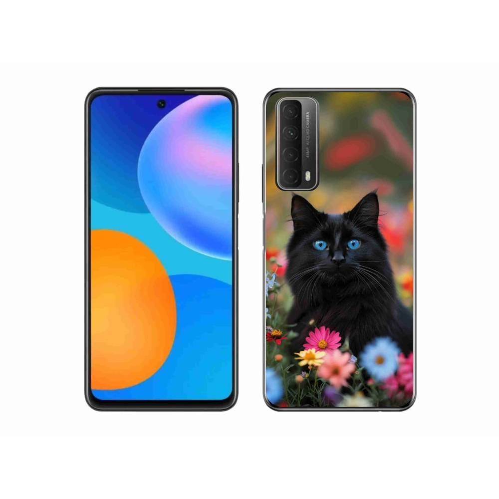 mmCase gél tok a Huawei P Smart (2021) készülékhez – fekete cica 4