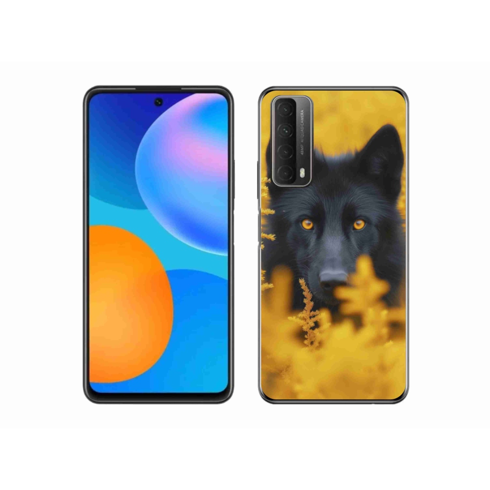 Gél védőhuzat mmCase a Huawei P Smart (2021) - fekete farkas 2
