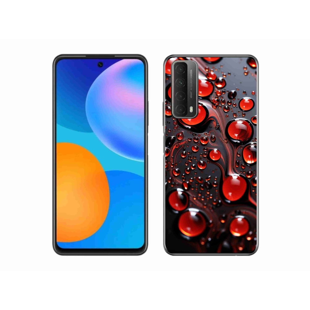 Gél védőhuzat mmCase a Huawei P Smart (2021) - piros csepp 2