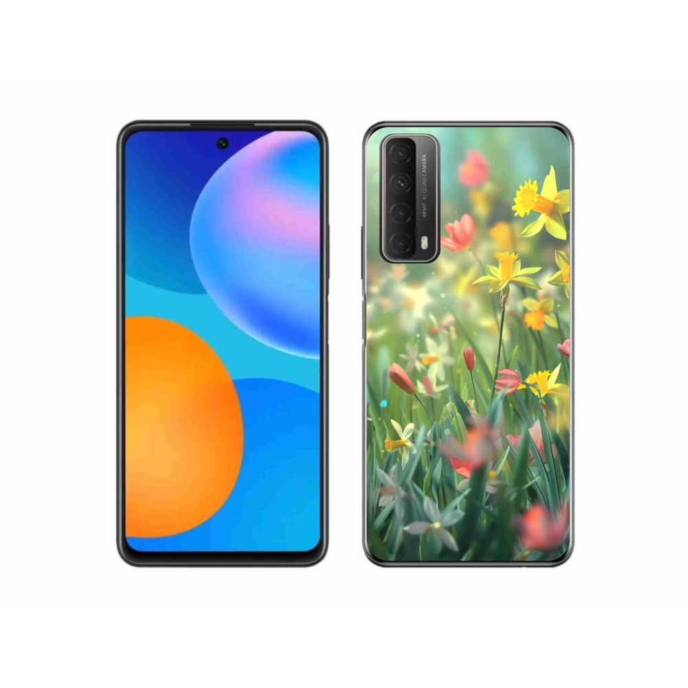 Gél borító mmCase a Huawei P Smart (2021) - tavaszi virágokhoz