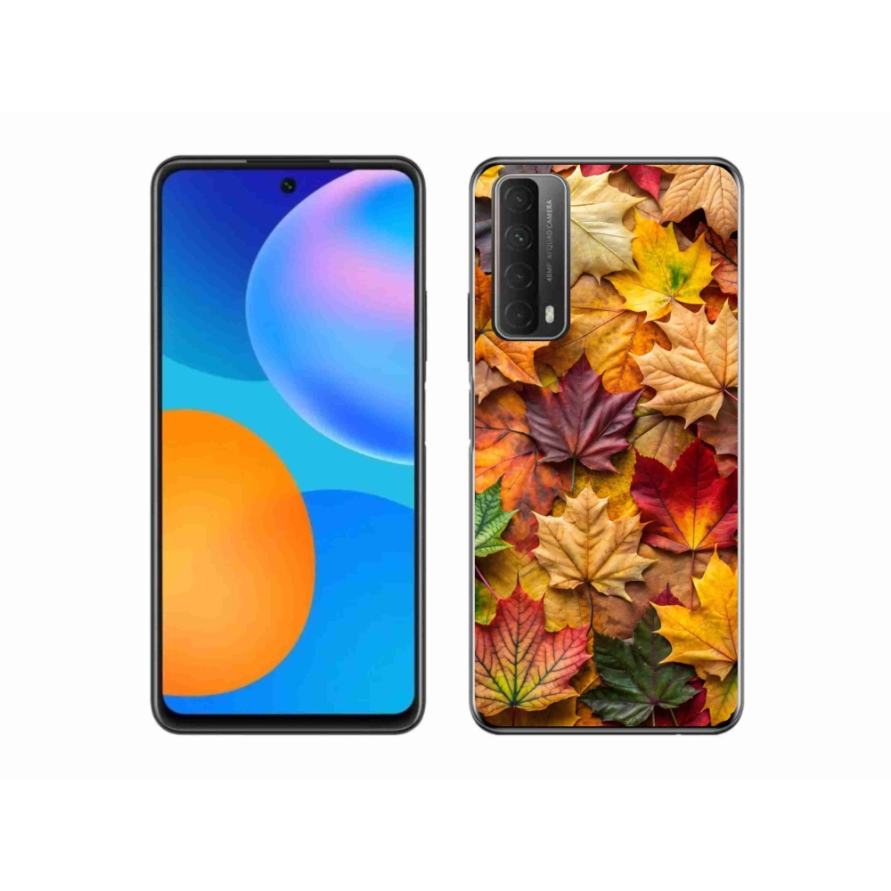 Zselés borítás mmCase a Huawei P Smart (2021) - juharlevelek 2