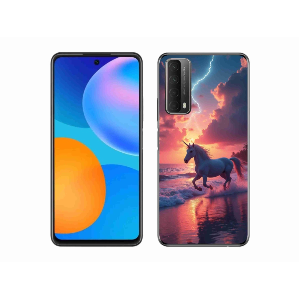 Gél borító mmCase a Huawei P Smart (2021) - egyszarvú a tengerparton
