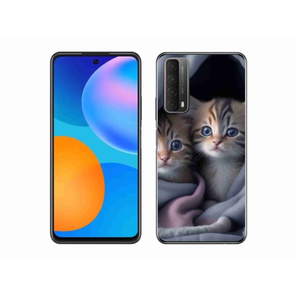 Zselés borítás mmCase a Huawei P Smart (2021) - cat duo 2 számára