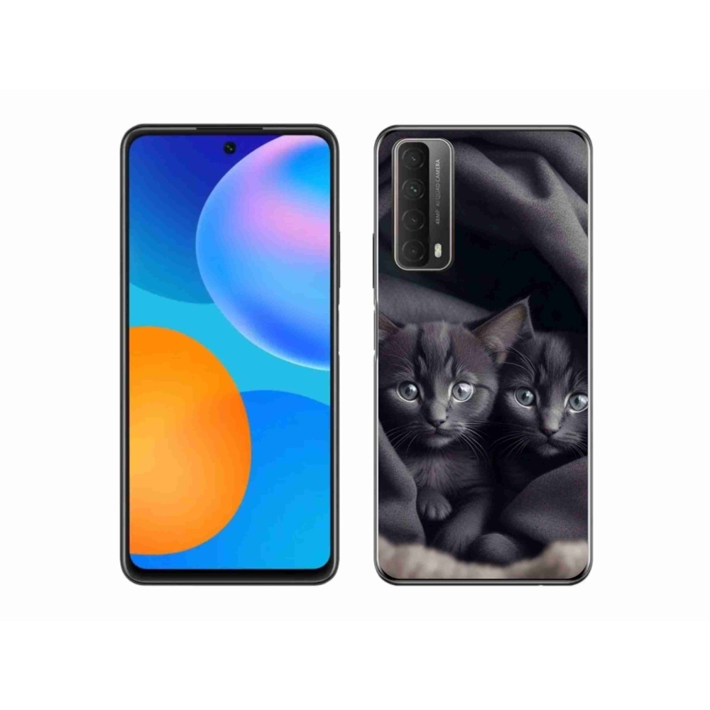 Zselés borítás mmCase a Huawei P Smart (2021) - cat duo számára