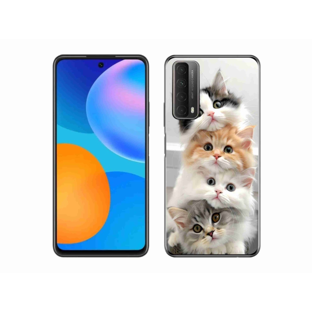Zselés borítás mmCase a Huawei P Smart (2021) - cat group számára