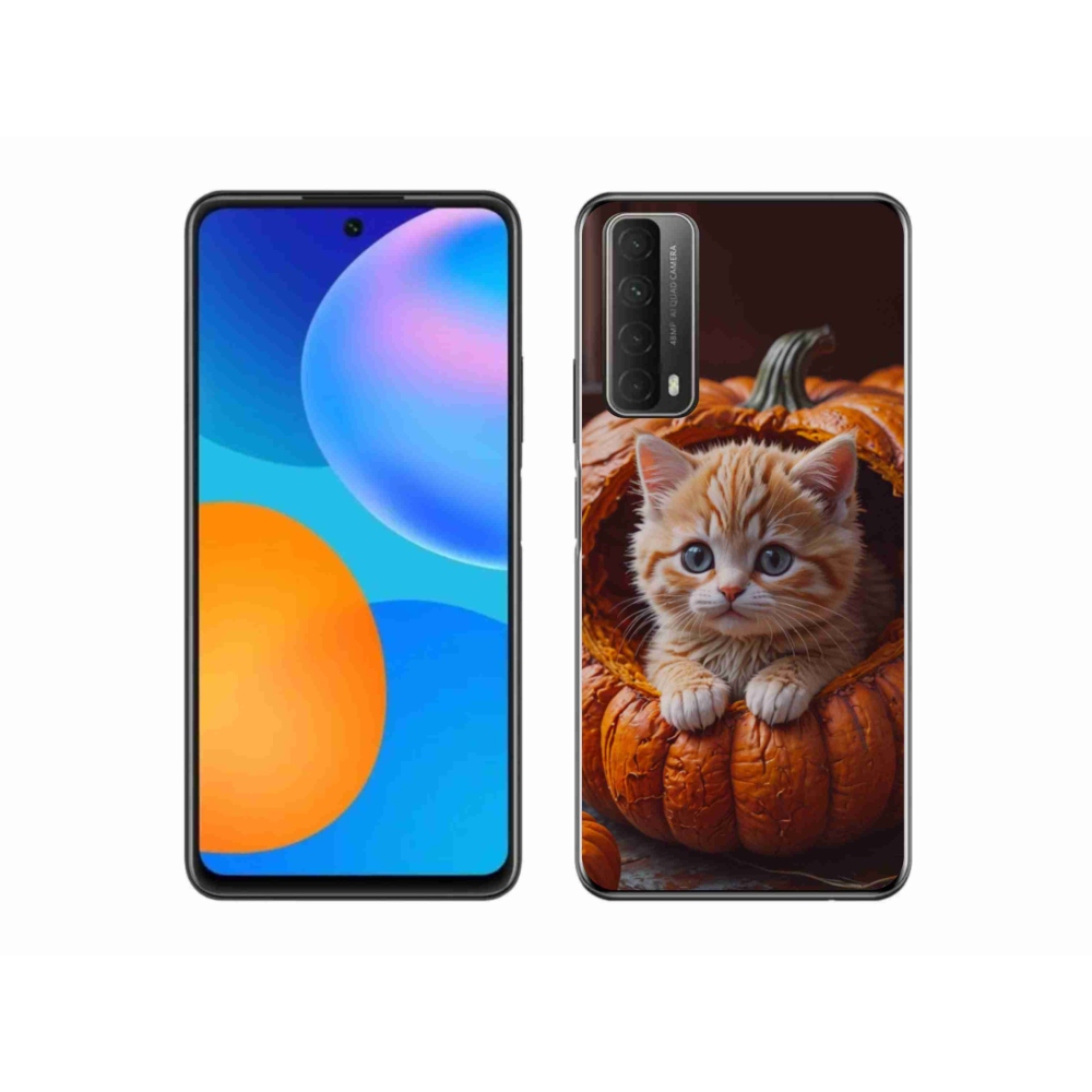 Gél borítás mmCase a Huawei P Smart (2021) - cica és tök 2