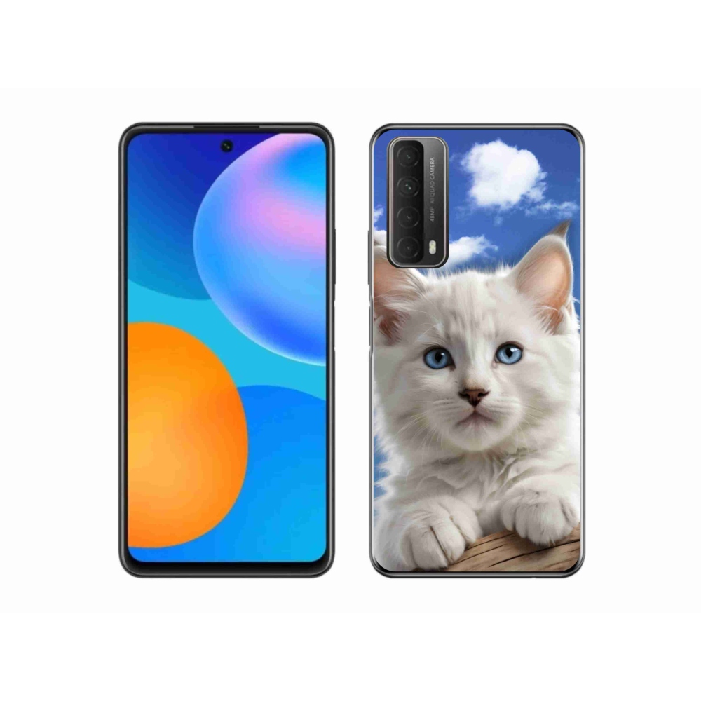 mmCase gél tok a Huawei P Smart (2021) készülékhez – cica és felhők