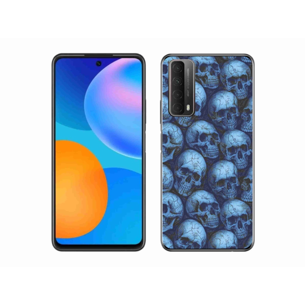 Zselés borítás mmCase a Huawei P Smart (2021) - koponyákhoz